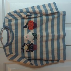 Girls Mini Boden Halloween shirt, size 5-6